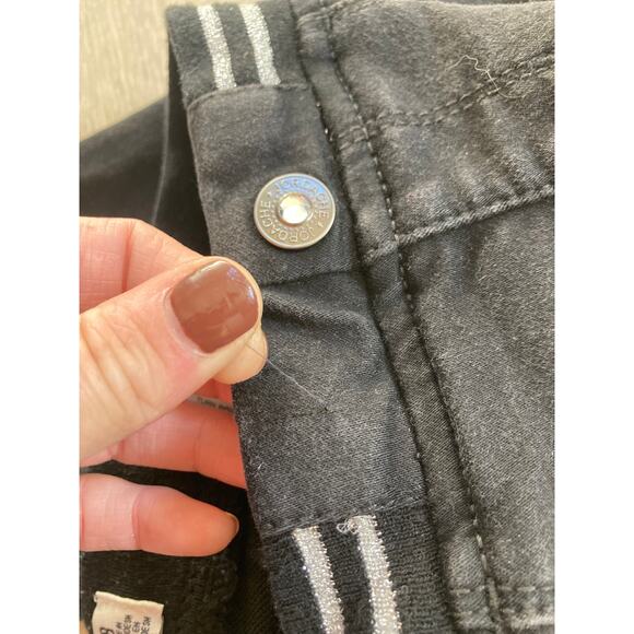 Jordache Girls Stretch Pull On Black Pants, Size 8 - Picture 5 of 7